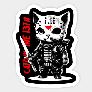 Catday The 13th Sticker